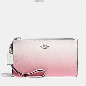 COACH Pink Multi Ombré Crosby Clutch Wristlet. F39961. NWT.